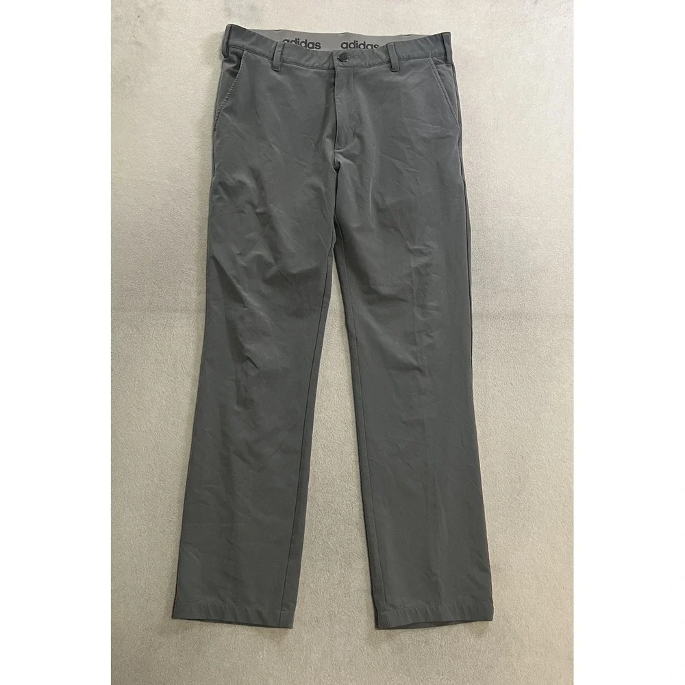 Adidas Pants Men's 32x32 Gray Ultimate 365 Golf Performance Tech Chino Stretch